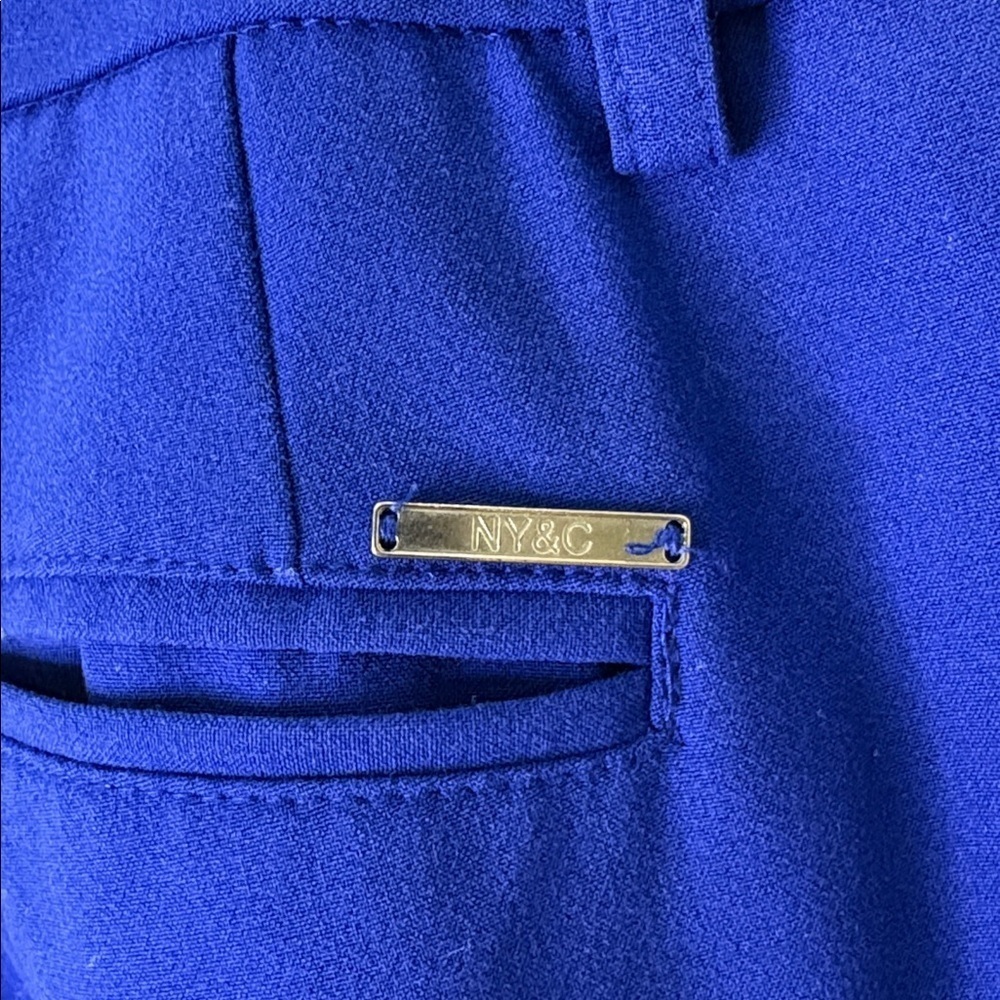 New York & Company Royal Blue Flare Pants. 0 Average - Picture 6 of 14